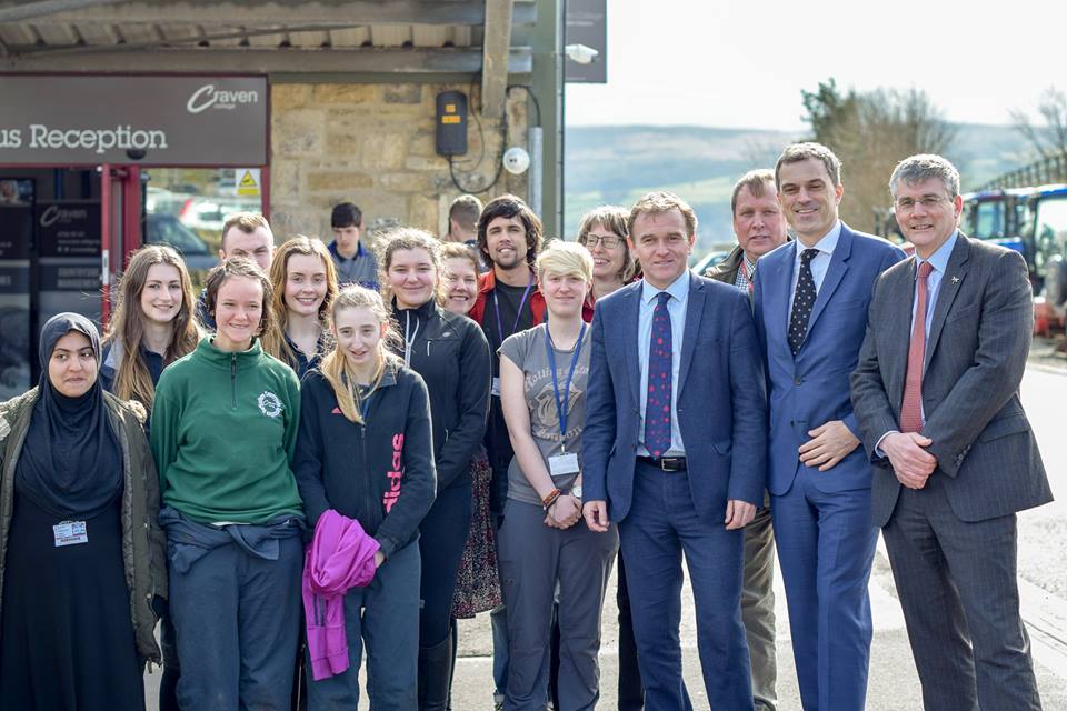 MP visits Craven College with the Farming Minister | Julian Smith MP